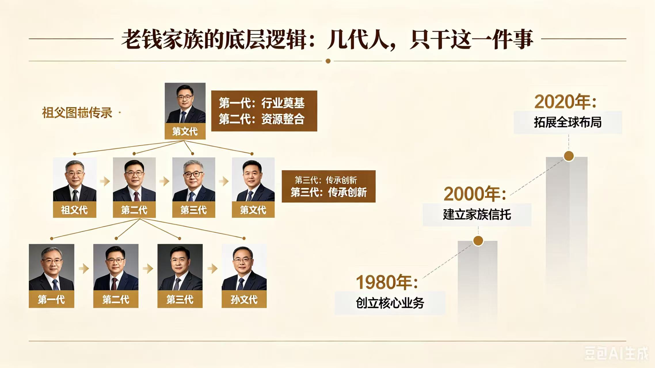 老钱家族的底层逻辑：几代人，只干这一件事