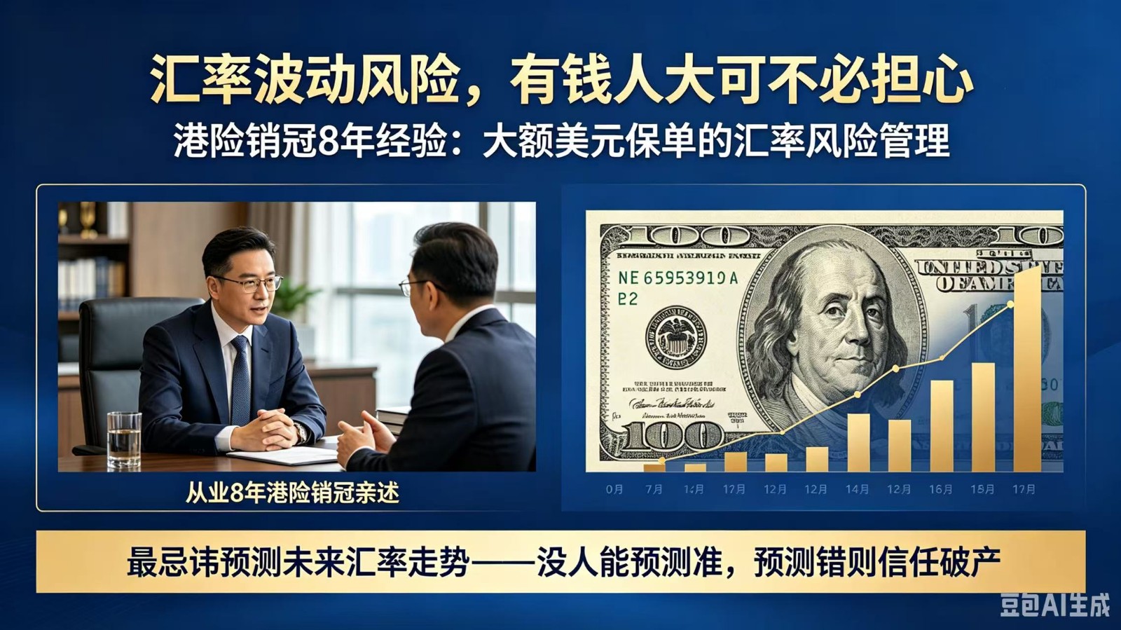 汇率波动风险，有钱人大可不必担心。
