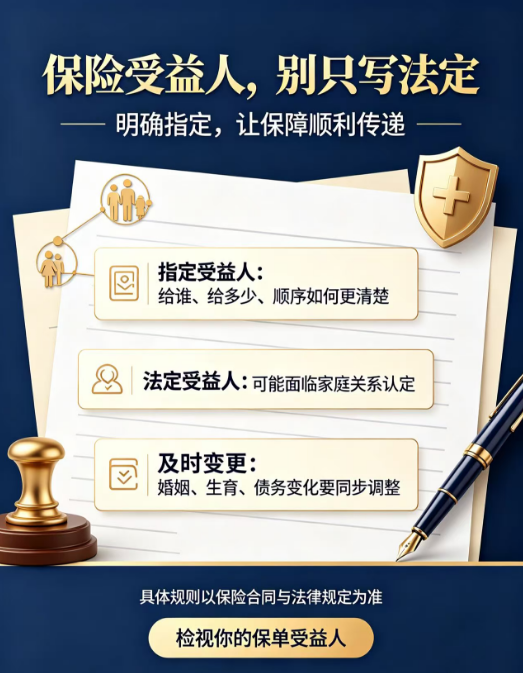 【受益人指定】一字之差，决定妻儿能不能顺利拿到那1000万理赔款